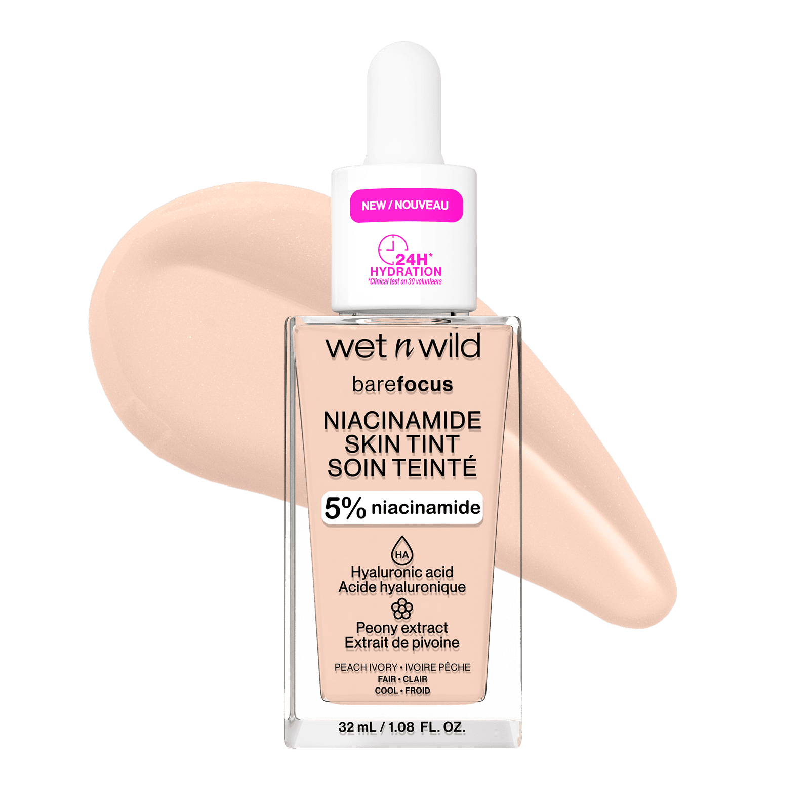 Bare Focus Niacinamide Skin Tint - Peach Ivory