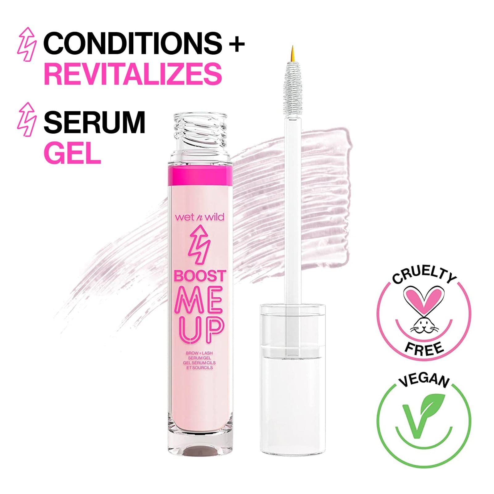 Boost Me Up Brow & Lash Serum - Clear