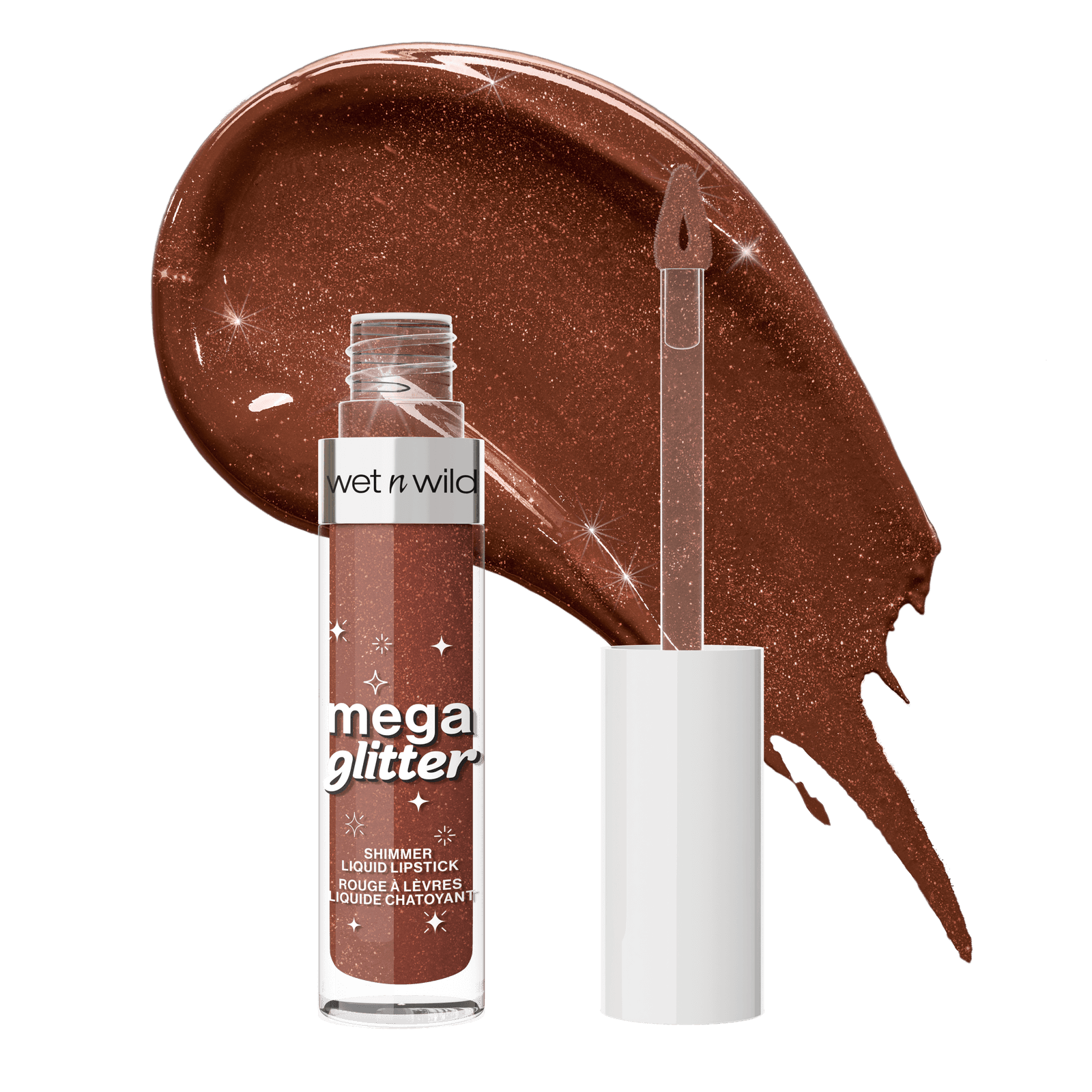 Mega Glitter Shimmer Liquid Lip Stick - Pretty In Nude